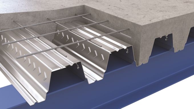 Comflor composition CF100 by Tata Steel
