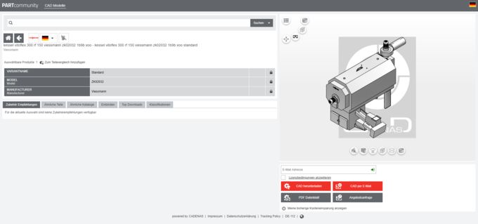Viessmann Product - 3D BIM CAD model at PARTcommunity