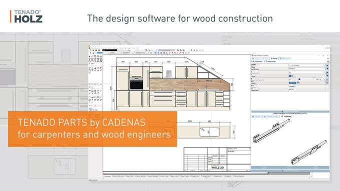 Tenado：来自CADENAS公司专为木匠和木材工程师提供的3D零部件模型