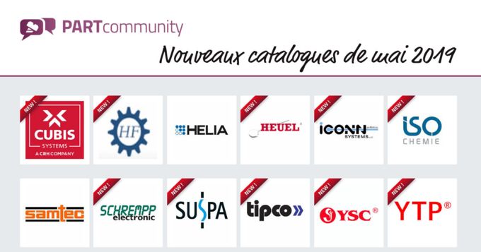 PARTcommunity : nouveaux catalogues de mai 2019