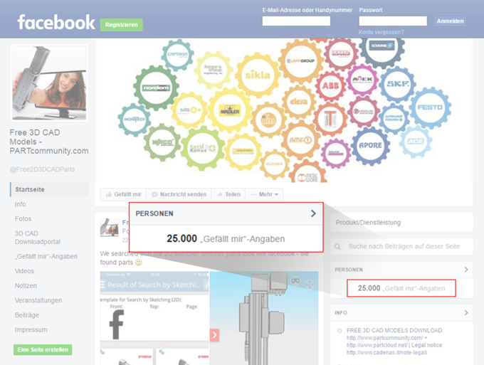 25 000 Fans auf Facebook