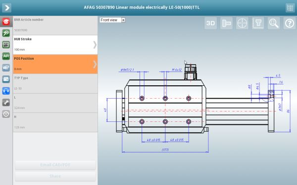 Die neueste Version der 3D CAD Modelle App von CADENAS