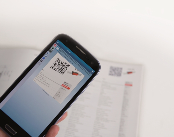 Smart Catalog integrates QR codes into a print catalog