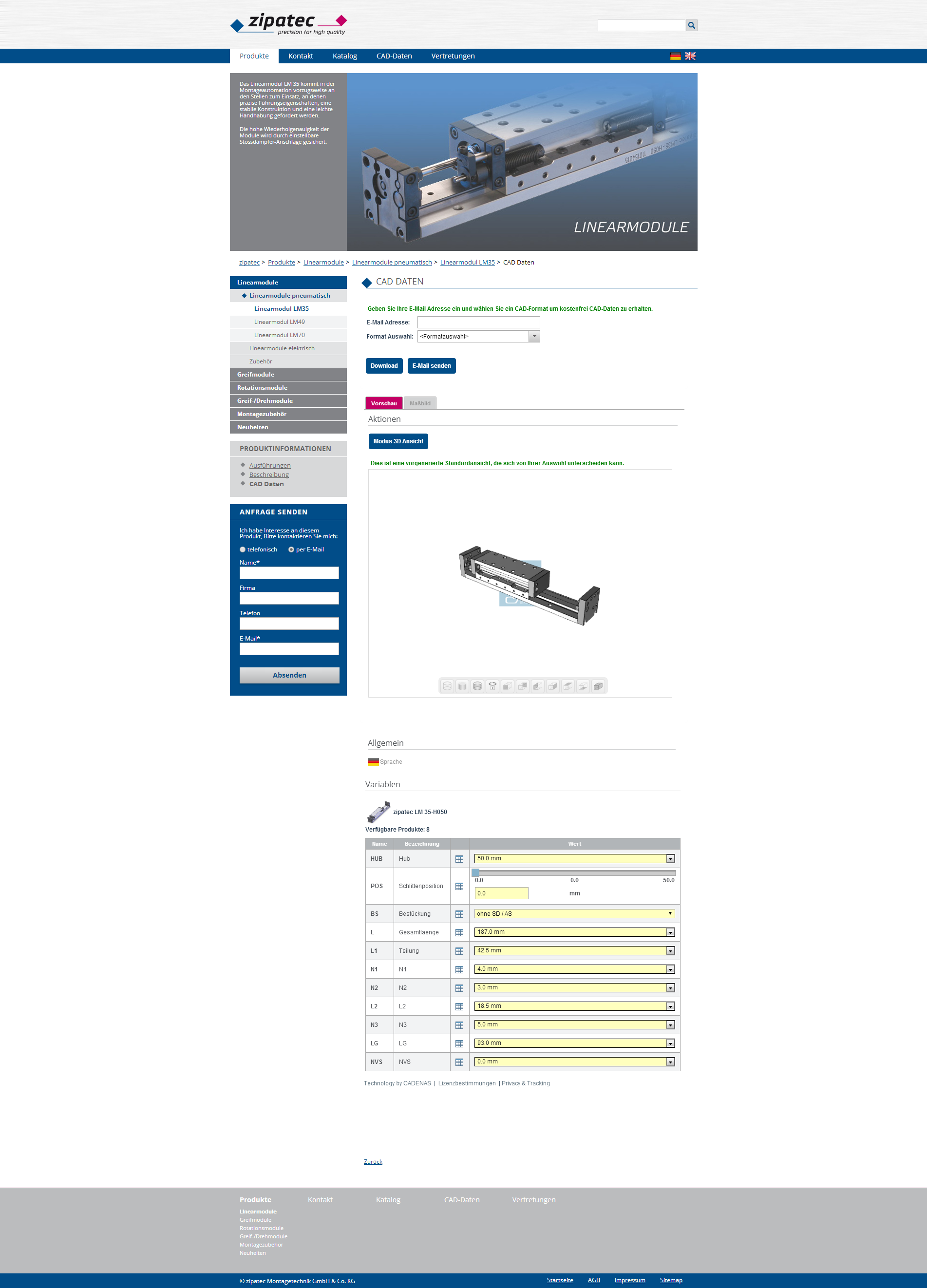 Electronic product catalog by CADENAS